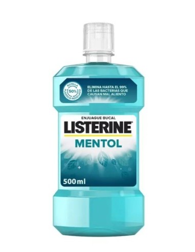 Listerine mentol enjuage bucal 500ml