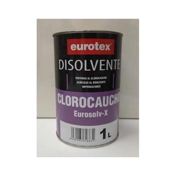 Disolvente Clorocaucho Eurosolv-x de 1 litro.