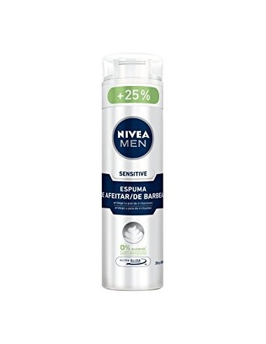 Espuma de afeitar Nivea men sensitive 0% alcohol 200ml