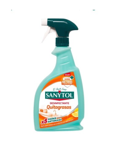 Sanytol quitagrasas limpiador desinfectante 750 ml pistola