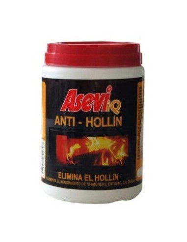 Anti-hollín Asevi-iq para estufas y chimeneas 500 grs.