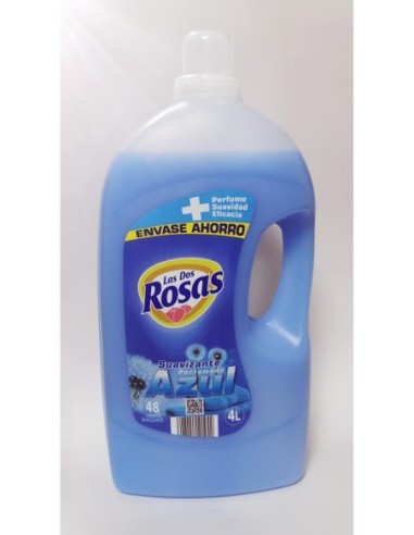 Suavizante Las dos rosas azul 4L