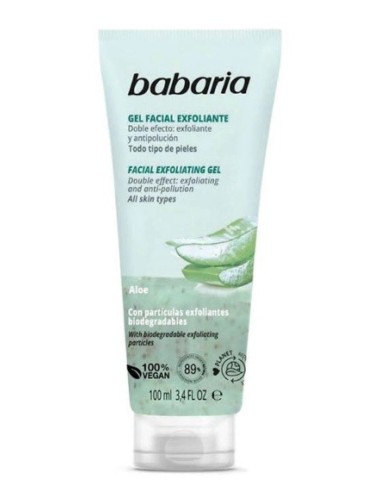 Babaria exfoliante facial aloe vera 100ml.