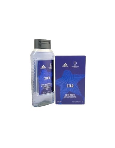 Adidas Star Champions league colonia 100 ml + gel ducha