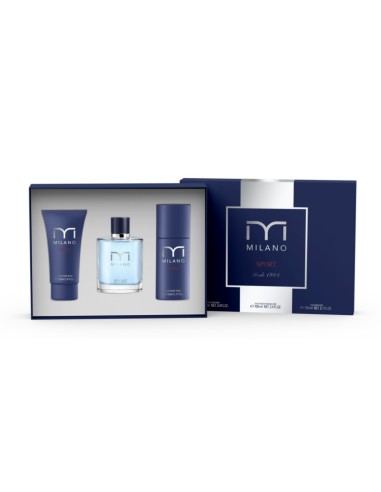 Milano sport man set eau de toilette 100+after+desodorante