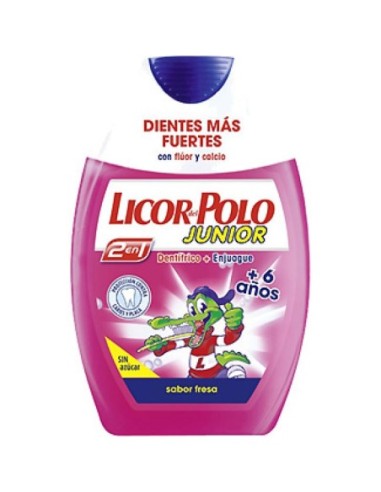 Dentífrico licor del polo junior sin azcar 2en1 75 ml.