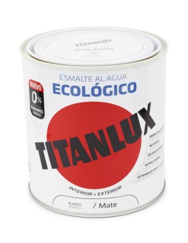 Esmalte al agua ecológico Titanlux 0566 Blanco Brillante