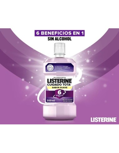 Listerine cuidado total 6en1 500ml