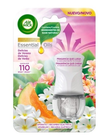 Ambientador Air wick electrico difusor + recambio Delicias de verano