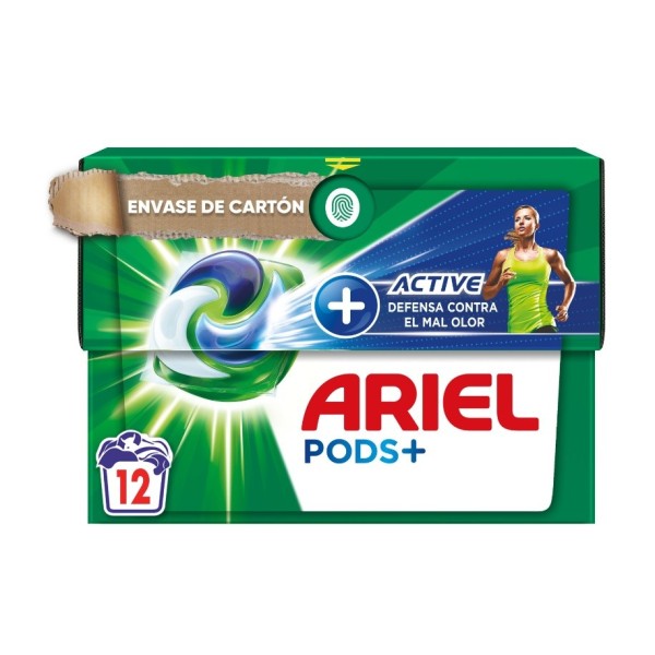 Detergente Ariel pods active de 12 cápsulas