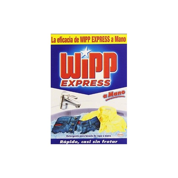 Detergente Wipp express caja para lavar a mano 470 grs.