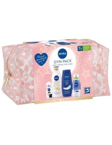 Nivea Gympack necesser +loción corporal +gel ducha +desodorante +desmaquillador