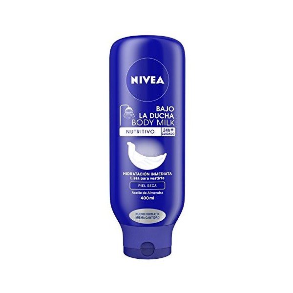 Nivea body milk bajo la ducha para pieles secas cuidado 24h 400ml