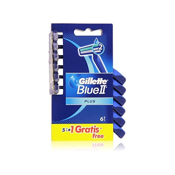 Cuchillas de afeitar Gillette Blue II Plus 6 unidades