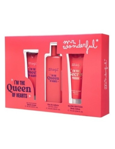 Mr. Wonderful The Queen Hear estuche mujer, colonia + loción + crema manos