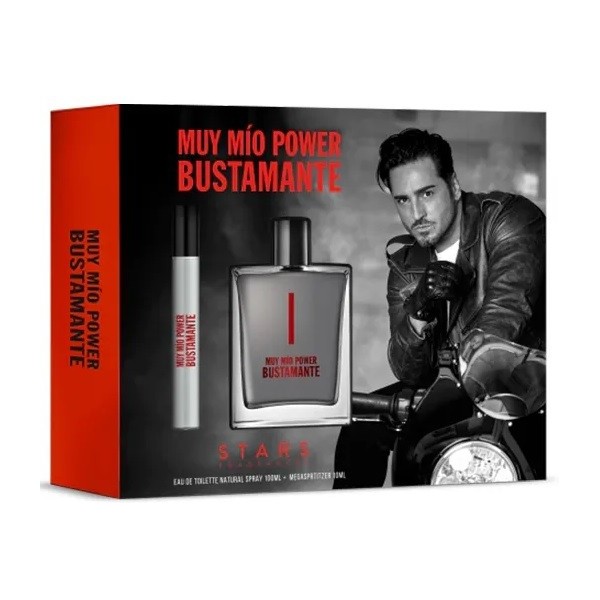 Muy Mío Power Bustamante estuche hombre colonia + mini vaporizador