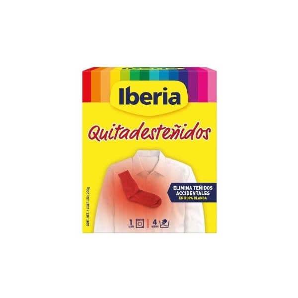 Quitadesteñidos Iberia soluciona desteñidos, 200grs.