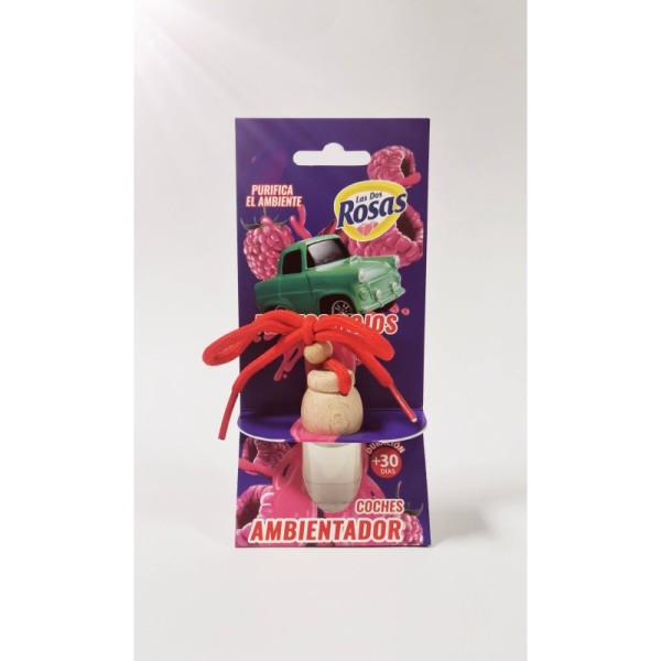Ambientador las dos rosas frutos rojos colgador coche de 7,5ml.