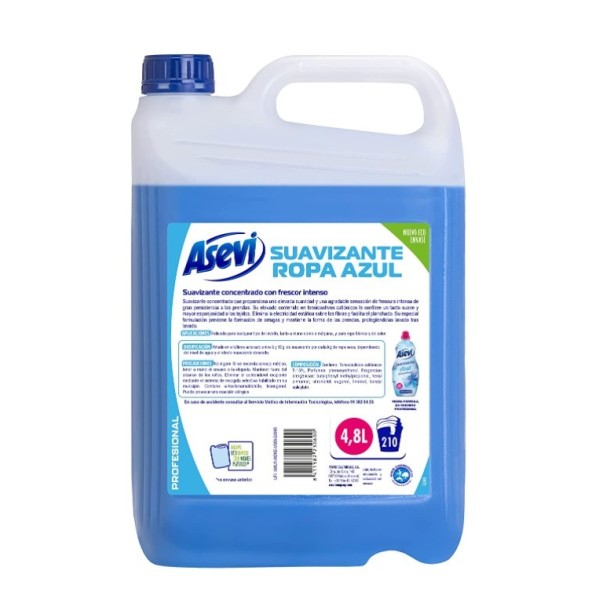 Suavizante Asevi azul profesional concentrado 4,8L