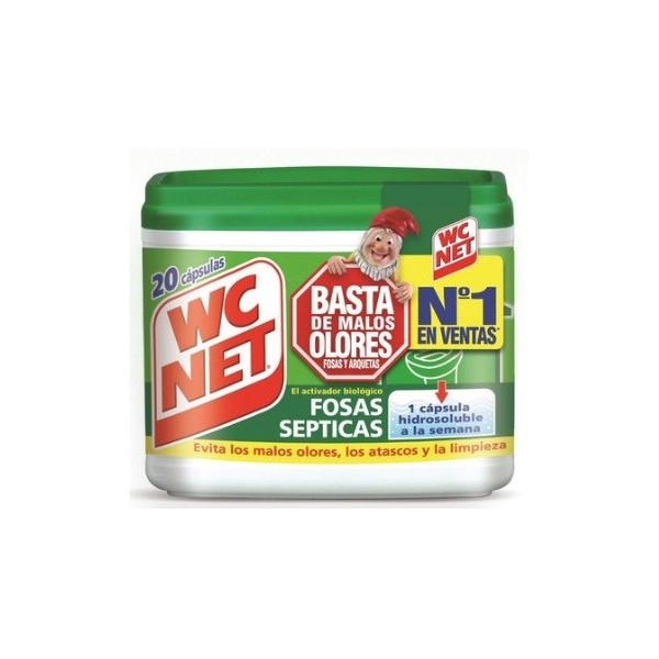 WC Net desodorizante fosas septicas 20 cápsulas