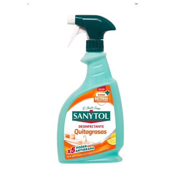 Sanytol quitagrasas limpiador desinfectante 750 ml pistola