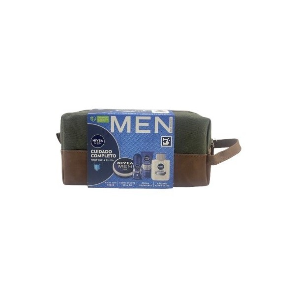Nivea MEN cuidado completo necesser: caja + desodorante + crema + after shave