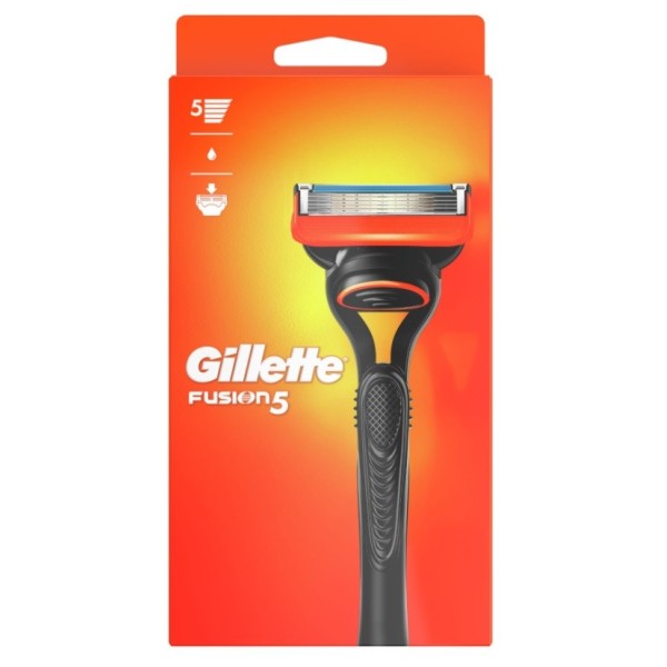 Máquina de afeitar Gillette fusión 5 mango + 3 rec