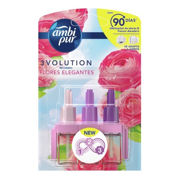 Ambientador Ambi Pur 3volution flores elegantes recambio