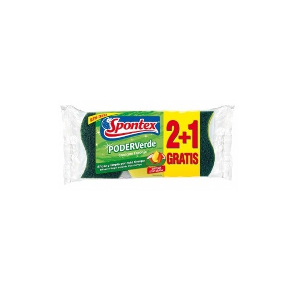 Estropajo Spontex Frotaspon verde 2+1 gratis