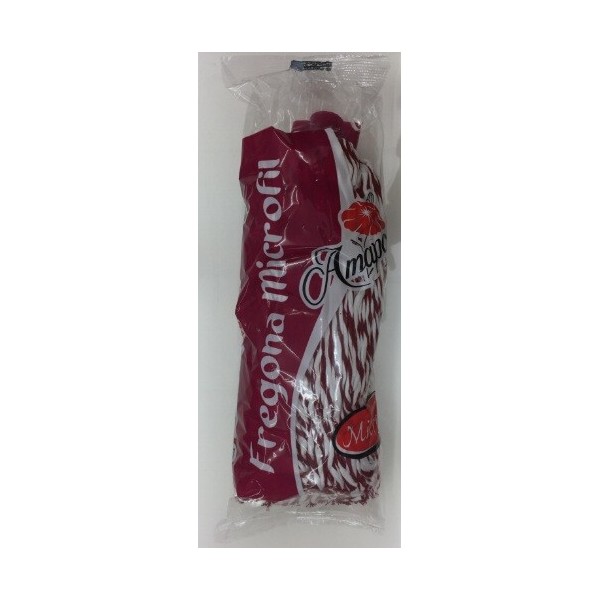 Fregona microfibra  ref. 4433 Amapola color fucsia y blanca,