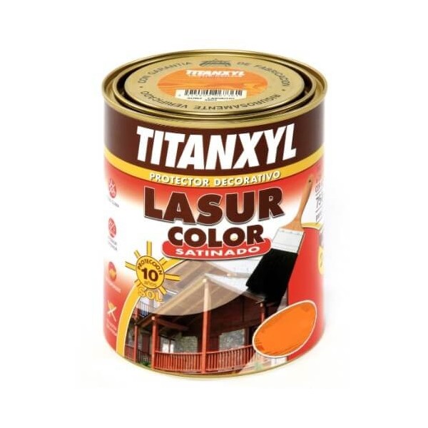Titanxyl Lasur satinado exterior 750ml nogal.