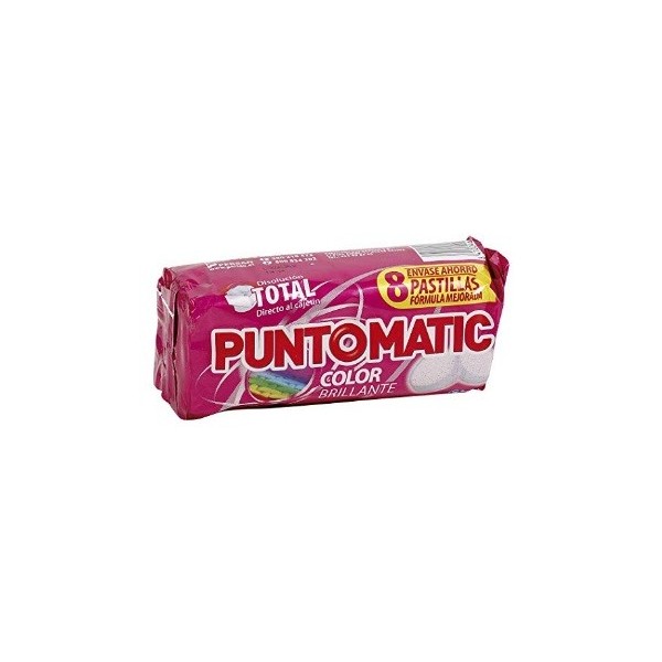 Detergente Puntomatic color brillante 8 pastillas