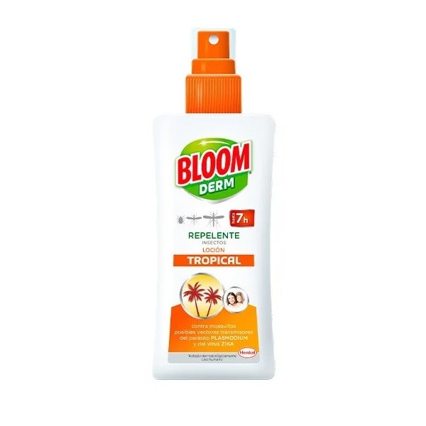 Repelente mosquito comun y tigre bloom tropical 100 ml. vaporizador