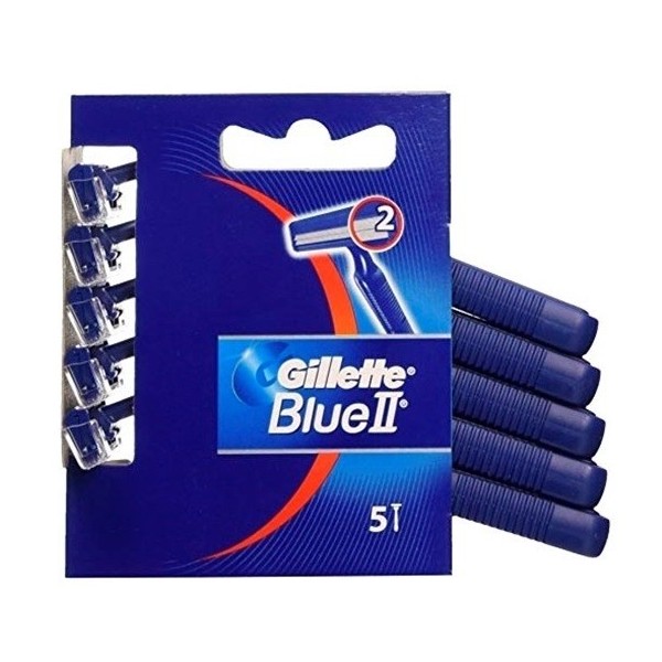 Cuchillas de afeitar Gillette Blue II 2 hojas 5 unidades