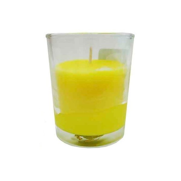 Vela citronela vaso cristal