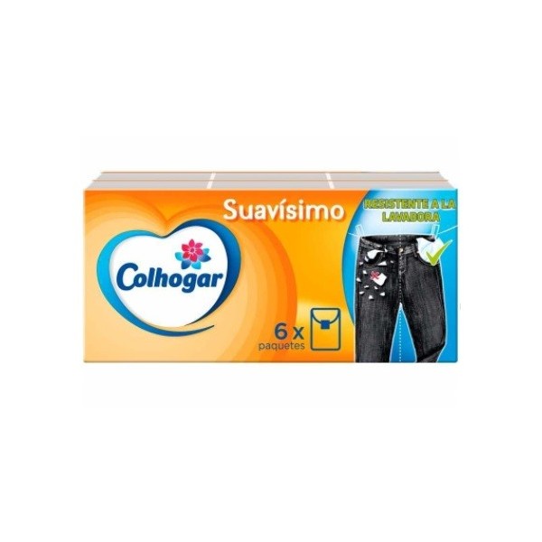 Pañuelos Colhogar compacto 6X8 blanco suavisimo