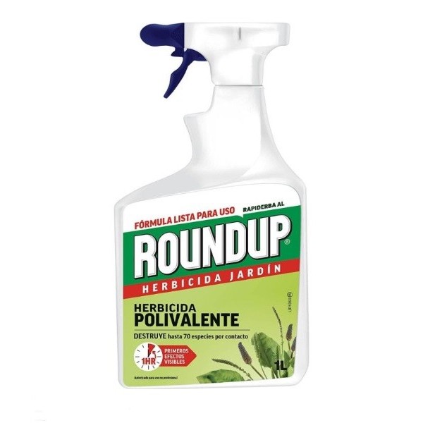 Herbicida jardín Roundup 1 litro pulverizador