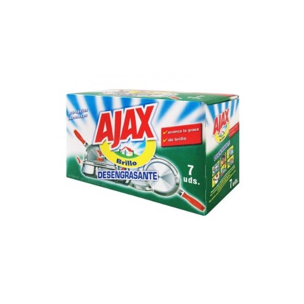 Estropajo jabonoso Ajax 7 unidades