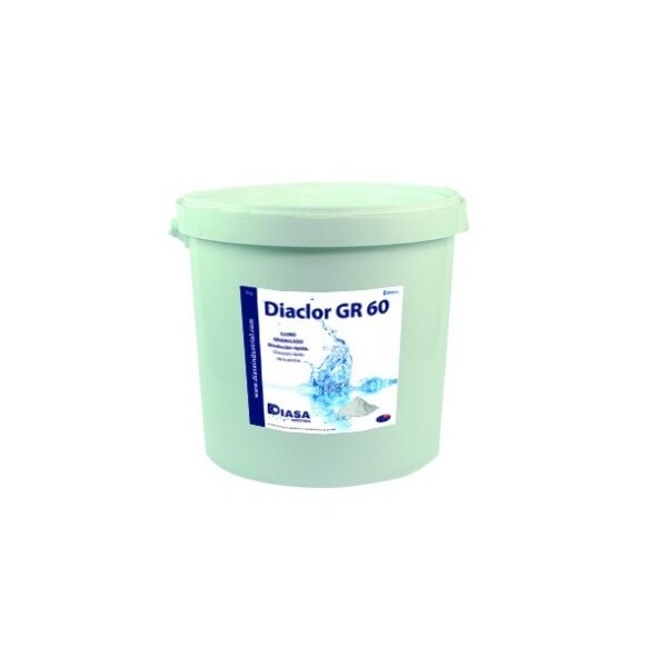 Diaclor GR60 1Kg. - cloro choque en grano para piscina.