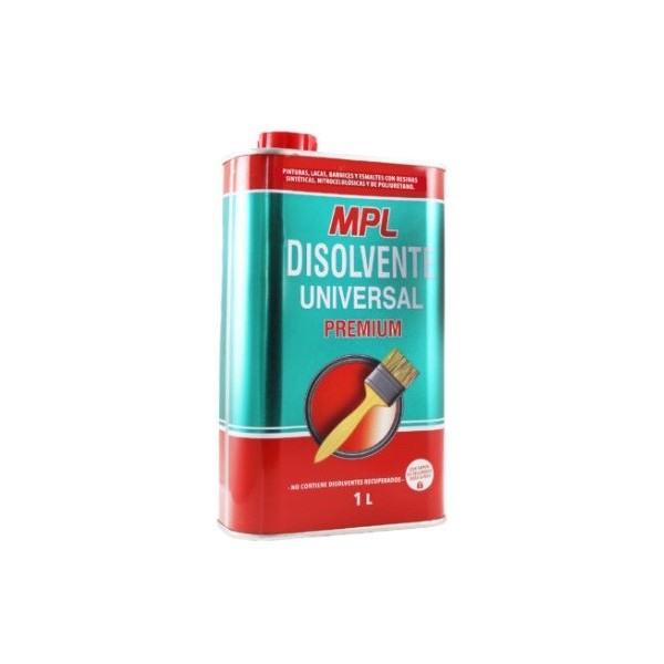Disolvente Universal premium MPL sin olor de 1 litro.