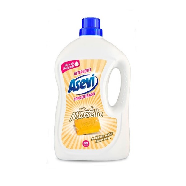Detergente Asevi concentrado jabón de marsella 40 dosis