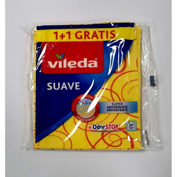 Bayeta Vileda Suave con microfibras 1 + 1