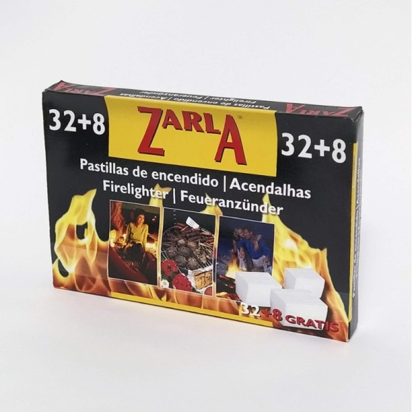 Pastillas enciendefuego zarla 32+8 unidades