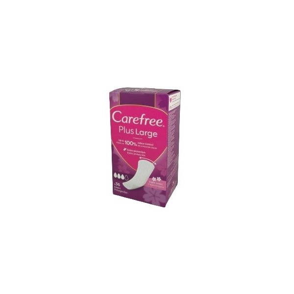 Carefree Plus large Protege-slips 36 Unidades