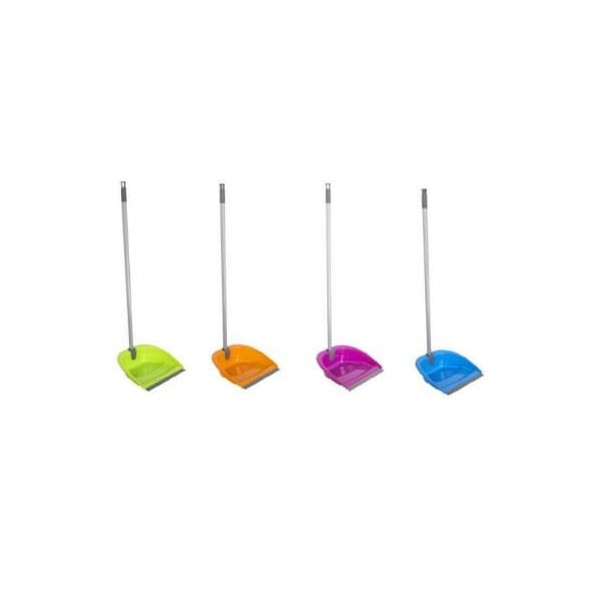 Recogedor plegable mango de plástico/ 1296 filo de goma colores surtidos