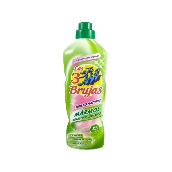 Fregasuelos Las 3 Brujas brillo natural para mármol, granito y cerámica 1L