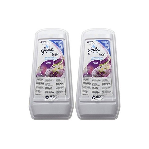 Ambientador Glade absorbe olores lavanda & jazmín duplo