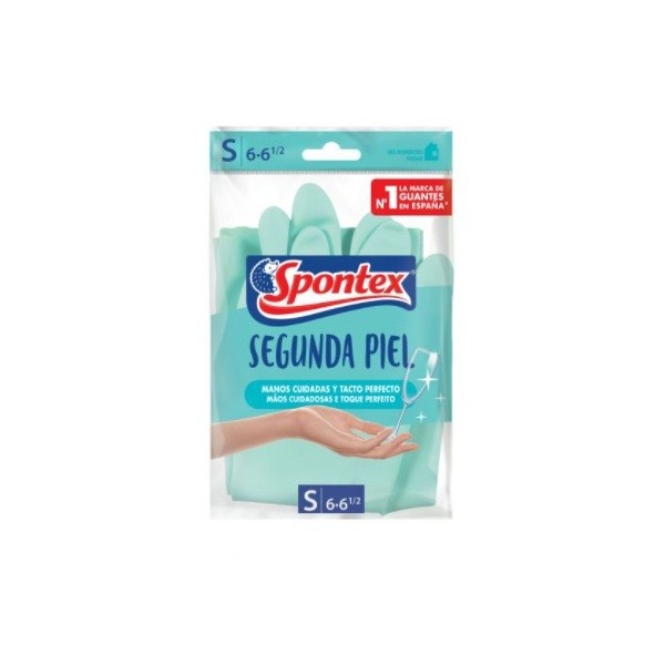 Guante spontex segunda piel talla pequeña 6·6 1/2