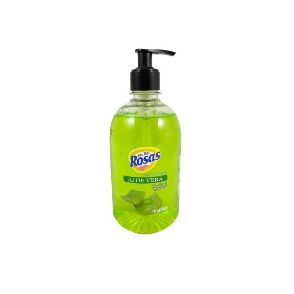 Jabonera Las 2 Rosas Aloe Vera 500ml con dosificador.