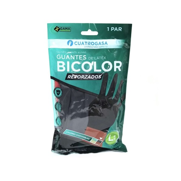Guante latex bicolor beholi talla grande